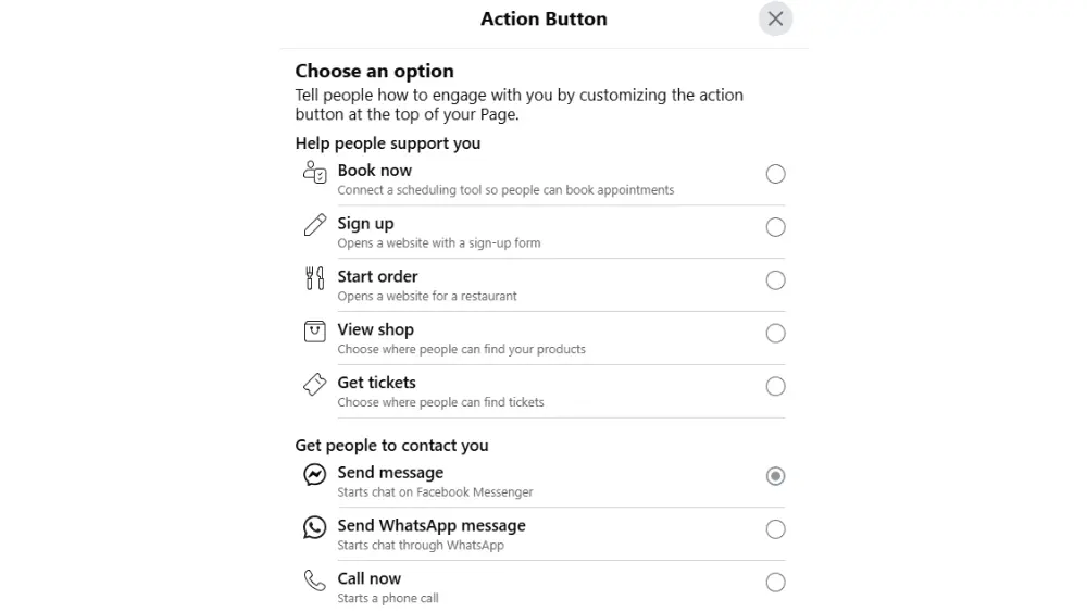 Add a call-to-action button like “Shop Now” or “Contact Us” to engage your audience.