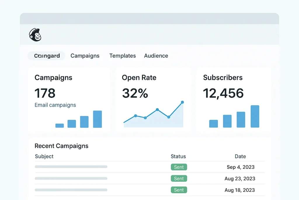 Free email marketing tools for small businesses Mailchimp Brevo