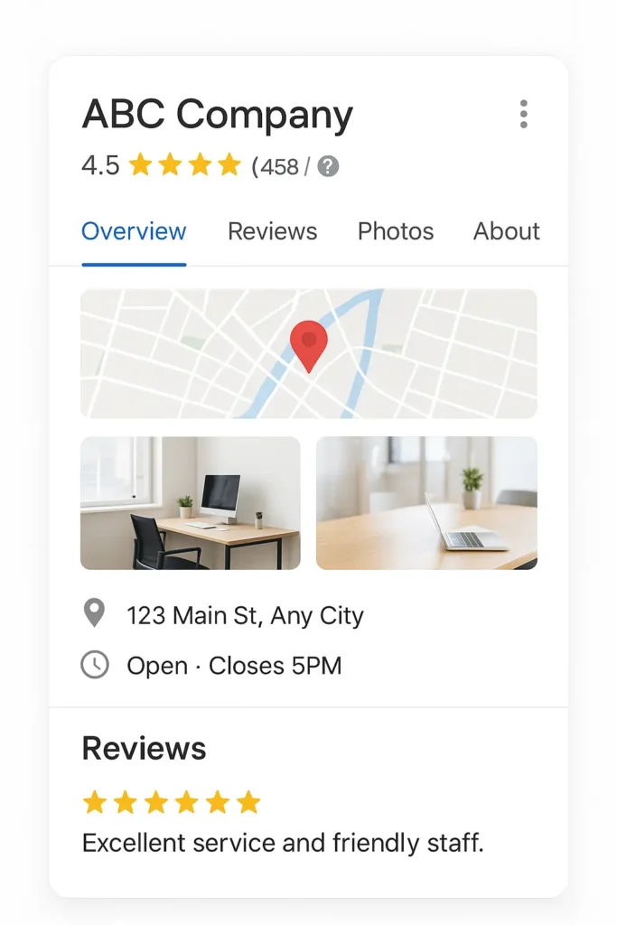Optimize Google Business Profile for local SEO small businesses.