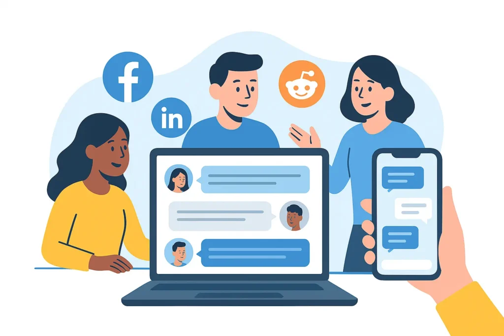 Join niche online communities for small business marketing