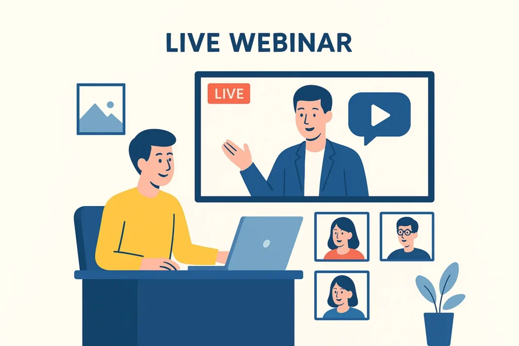 Host free webinars or live Q&A sessions for small businesses