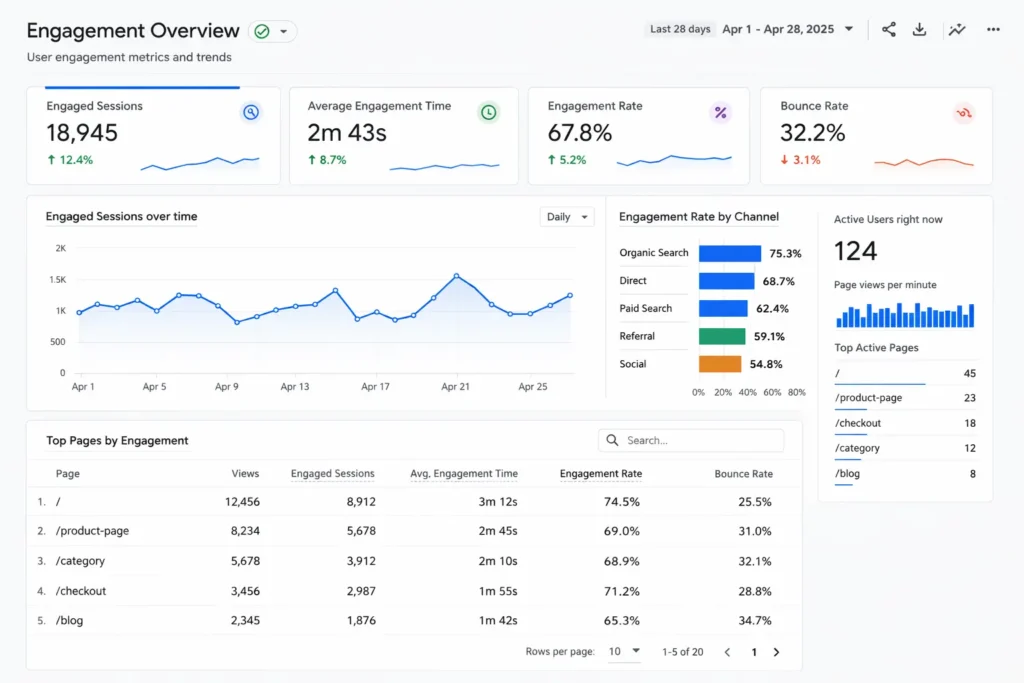 Google Analytics Tutorial funnel tracking example showing user journey from homepage to purchase