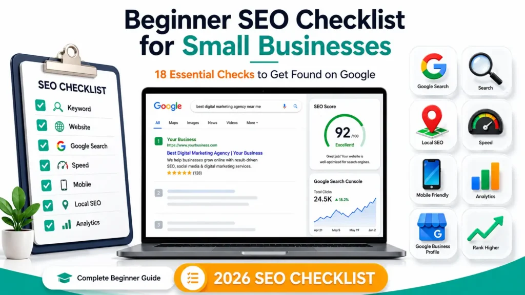 beginner seo checklist for small businesses
